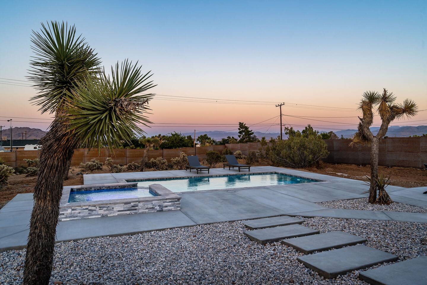 The Rain House — pool with mountain views